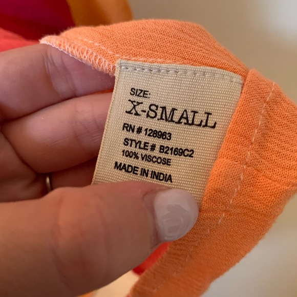 Banjara Multicolor Striped Tank size XS - Picture 4 of 5